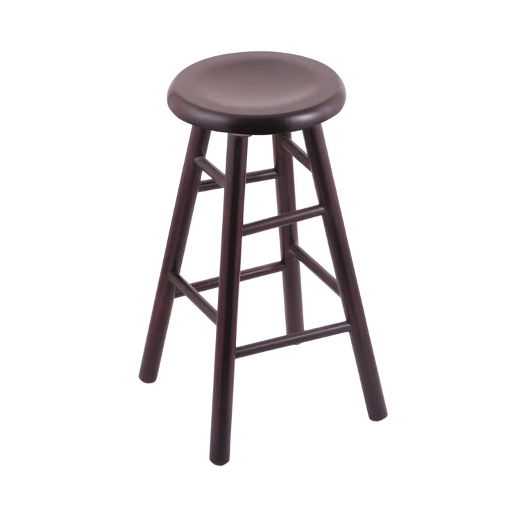 Wenden Commercial Grade Wood Swivel Backless Counter Stool