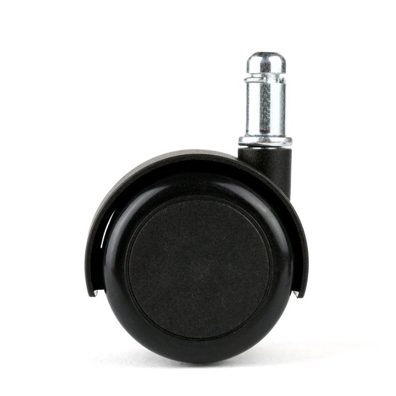 Chromcraft Black Soft Tread Casters For All Floors Set of 8