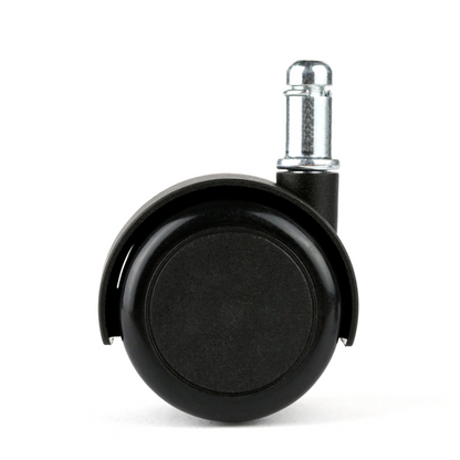 Chromcraft Black Soft Tread Casters For All Floors Set of 8