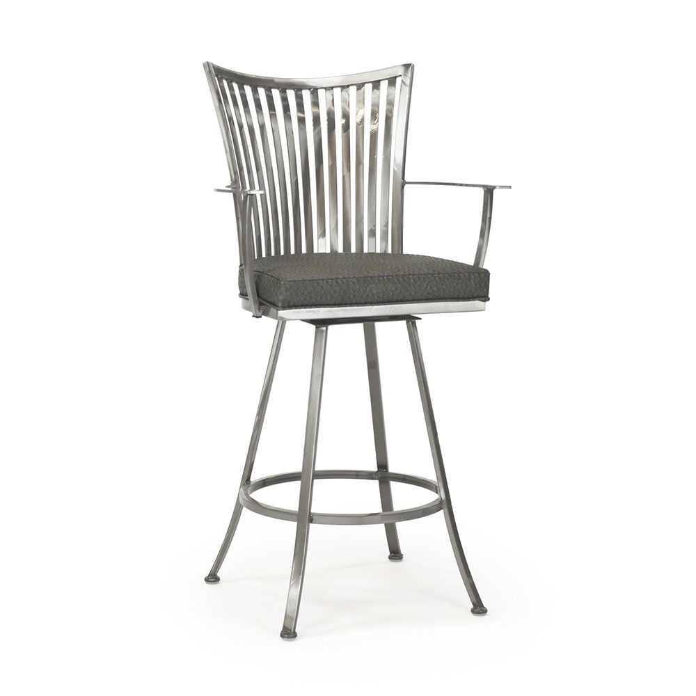 Johnston Casuals Genesis 26" Swivel Bar Stool with Arms 2489-26