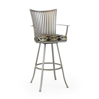 Johnston Casuals Genesis Contemporary 30" Swivel Bar Stool with Arms 2489-30