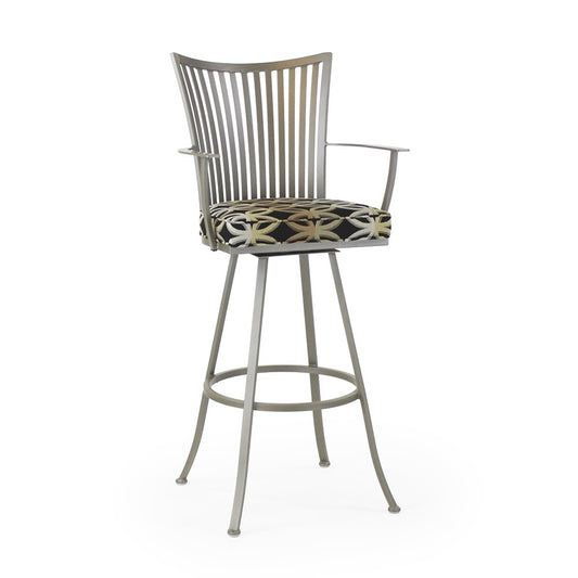 Johnston Casuals Genesis Contemporary 30" Swivel Bar Stool with Arms 2489-30