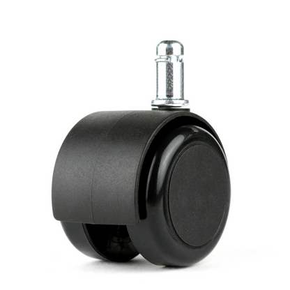 Chromcraft Black Soft Tread Casters For All Floors Set of 16