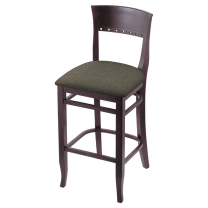 Tempe Commercial Grade Wood Biedermeier Counter Height Bar Stool