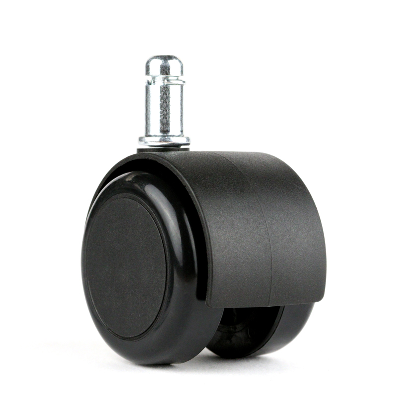 Chromcraft Black Soft Tread Casters For All Floors Set of 24