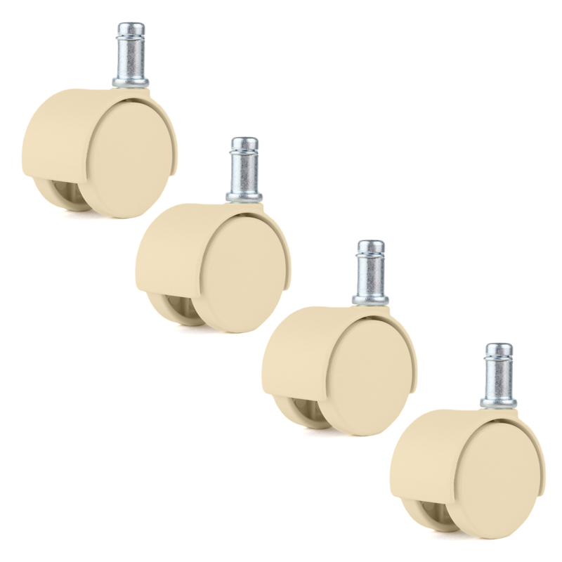 Chromcraft Almond Casters set of 4