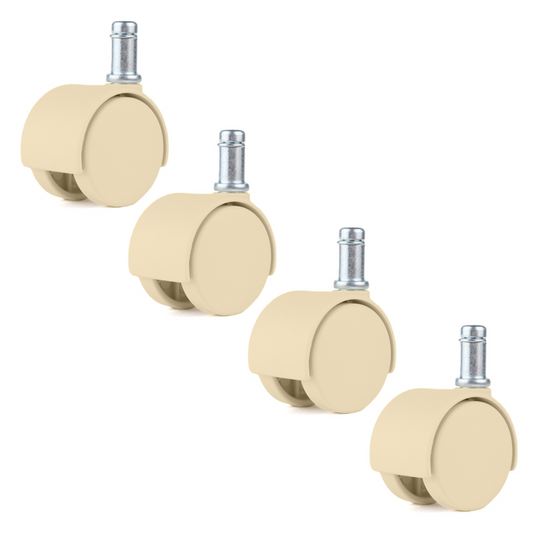 Chromcraft Almond Casters set of 4
