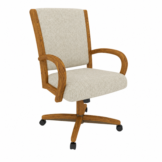 Chromcraft C167-946 Swivel Tilt Caster Arm Chair