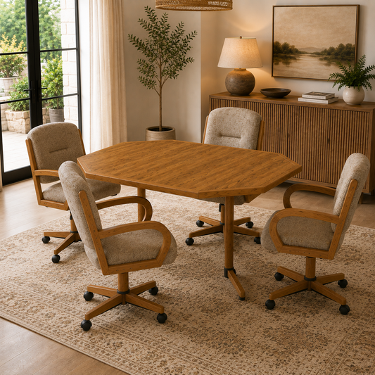 Chromcraft CM176-C846 and CD154-C366 5-Piece Dinette Set