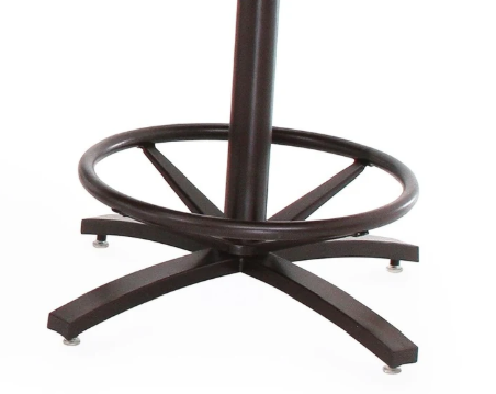 Chromcraft Metalcraft 30" Swivel Bar Stool Base Aged Iron Metal