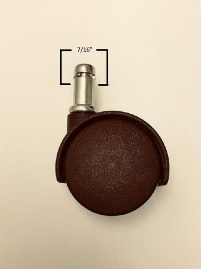 Chromcraft Chocolate Brown Casters set of 4