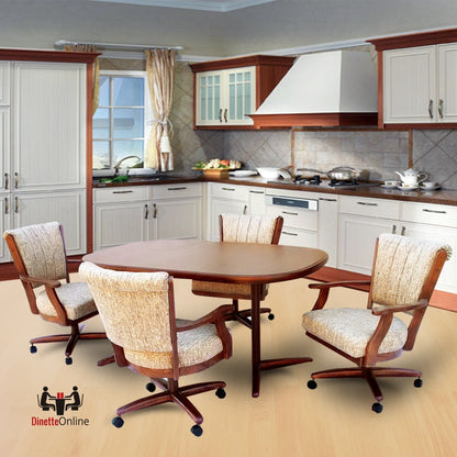Chromcraft C178-946 and T324-466 Table 5pc Dinette Set