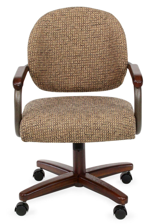 Chromcraft C362-946 metal swivel tilt caster arm chair