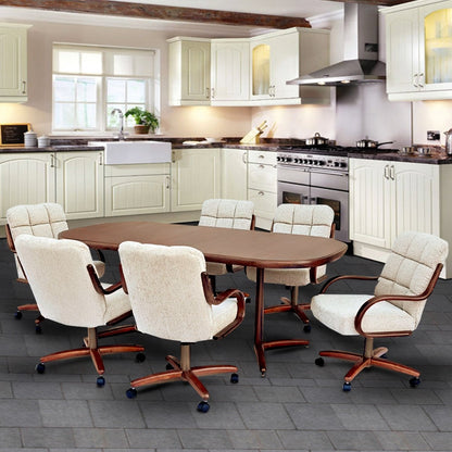 Chromcraft C117-946 and T824-466 7PC Laminate Table Dinette Set