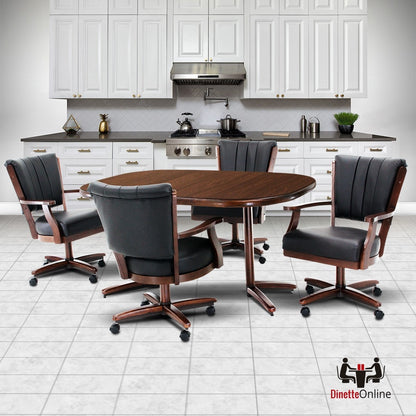 Chromcraft C178-946 and T324-466 Table 5pc Dinette Set