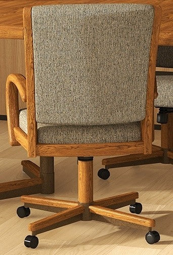 Chromcraft C167-846 and T324-466 Swivel Tilt Caster Chair Dining Set