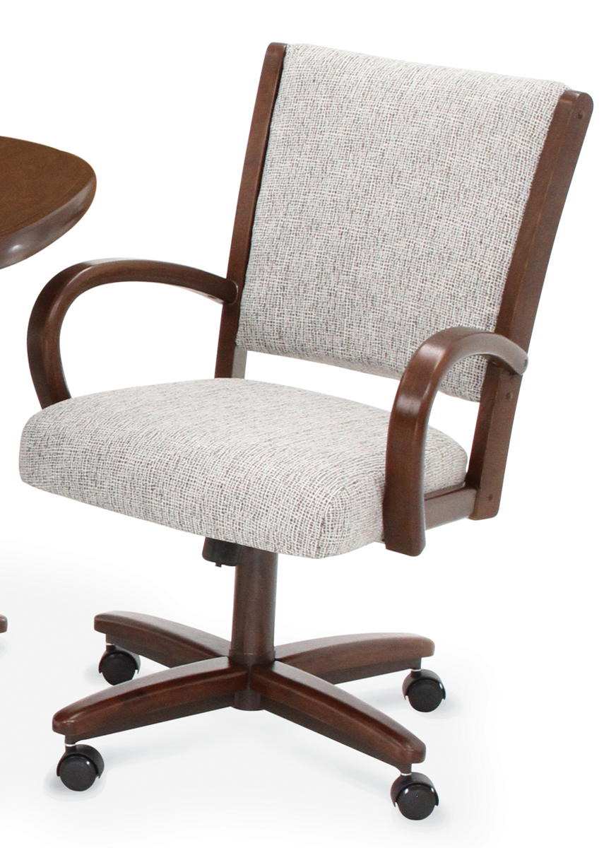 Chromcraft C167-946 Swivel Tilt Caster Arm Chair