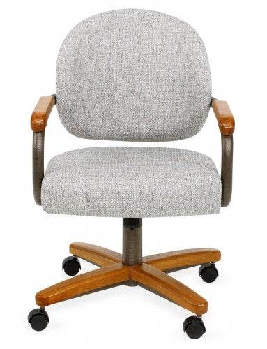 Chromcraft C362-935 Metal Swivel Tilt Caster Arm Chair