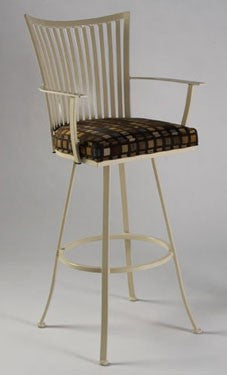 Johnston Casuals Genesis Contemporary 34" Swivel Bar Stool with Arms 2489-34"