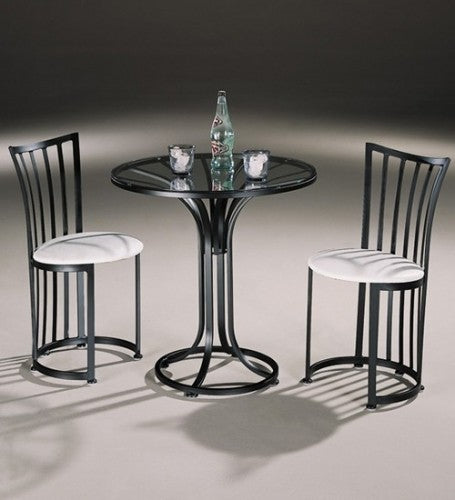 Johnston Casuals Bistro Cafe Set,2 Chairs 102, Glass GL30,Table 130