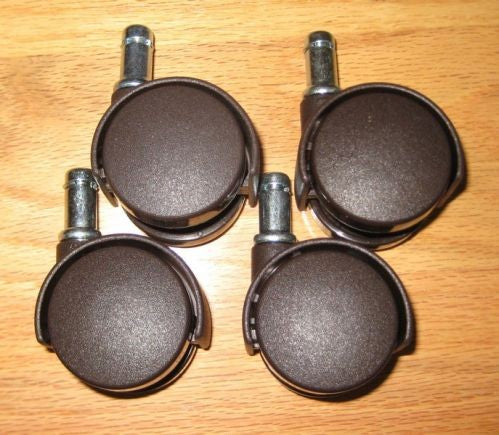 Chromcraft Chocolate Brown Casters set of 4
