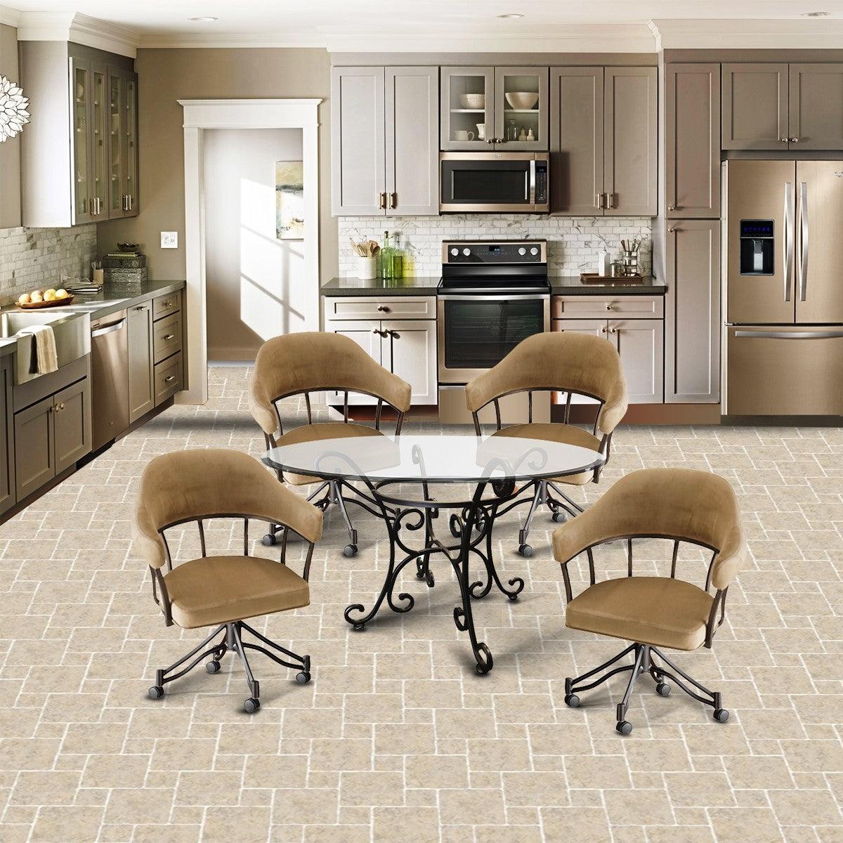 Callee London Swivel Tilt Caster Dining Set