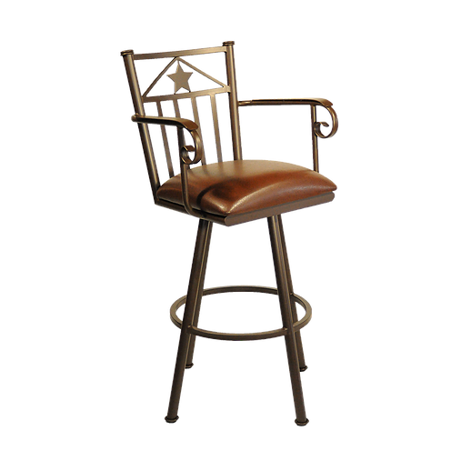 Callee Lonestar 26" Swivel Arms Bar Stool