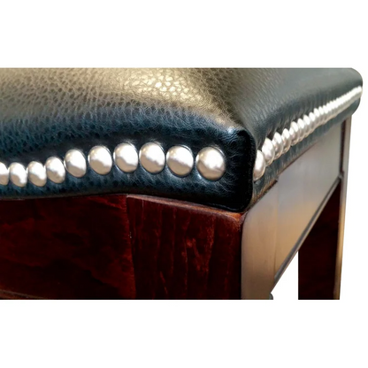 Thatcher Commercial Grade Wood Backless 25" Saddle Counter Stool