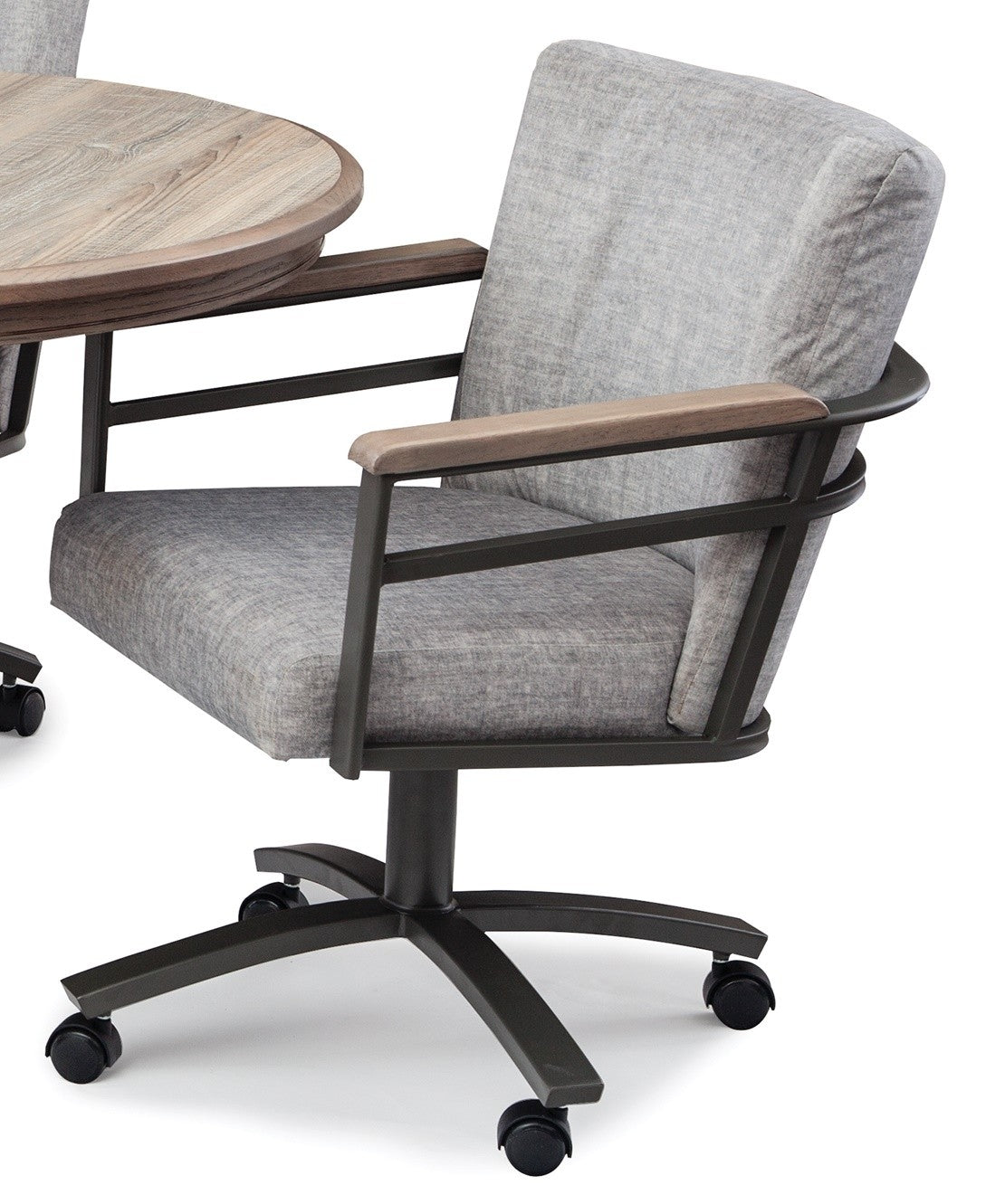 Chromcraft Metalcraft MM604 G&D Swivel Caster Dinette Chair