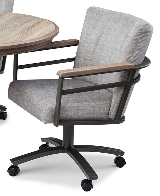 Chromcraft Metalcraft MM604 G&D Swivel Caster Dinette Chair