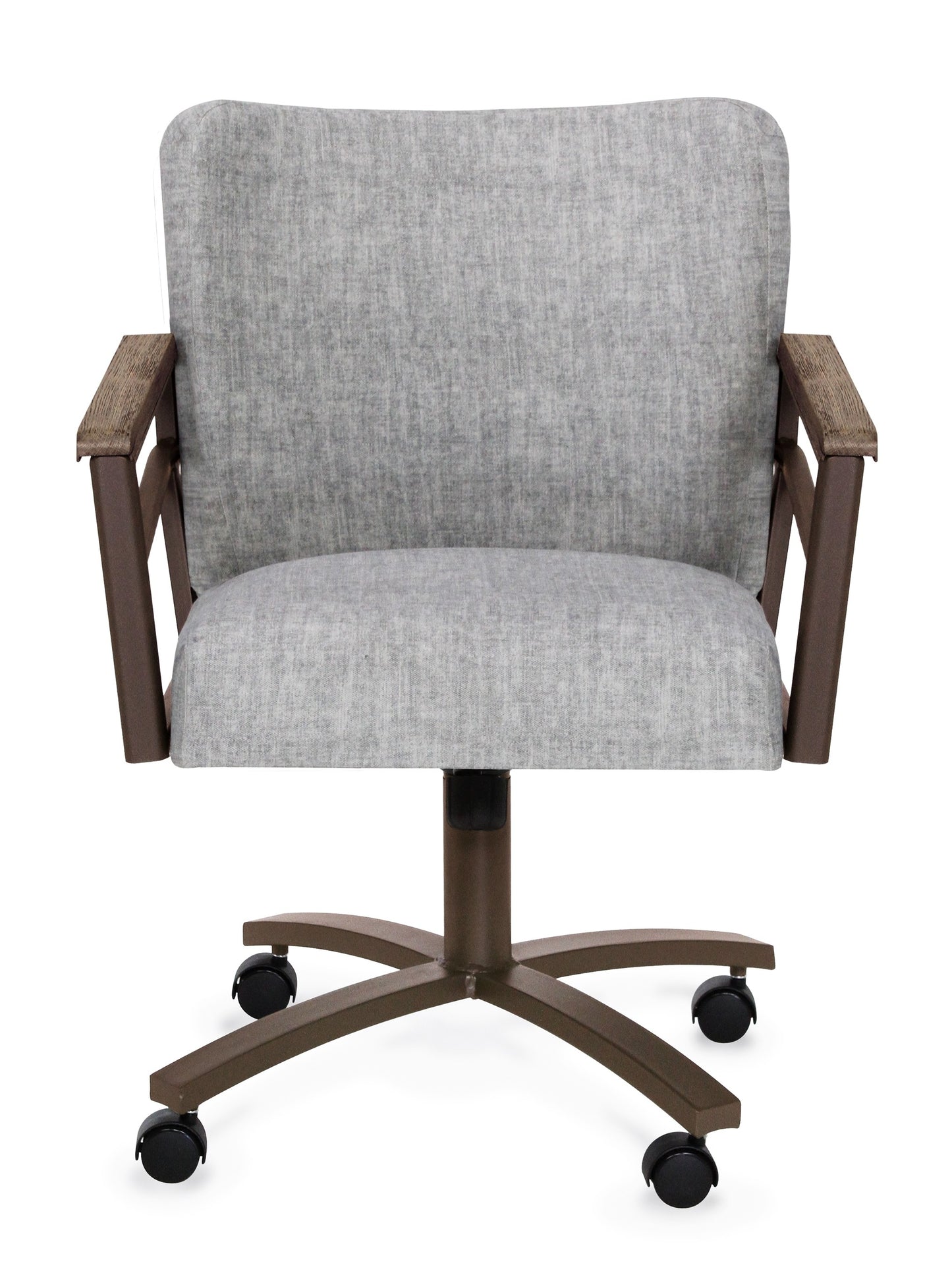 Chromcraft Metalcraft MM604 O&S Swivel Caster Barrel Back Chair