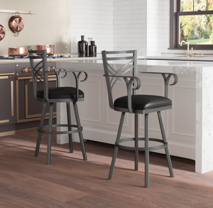 Callee Rebecca 34" Swivel Bar Stool with Arms