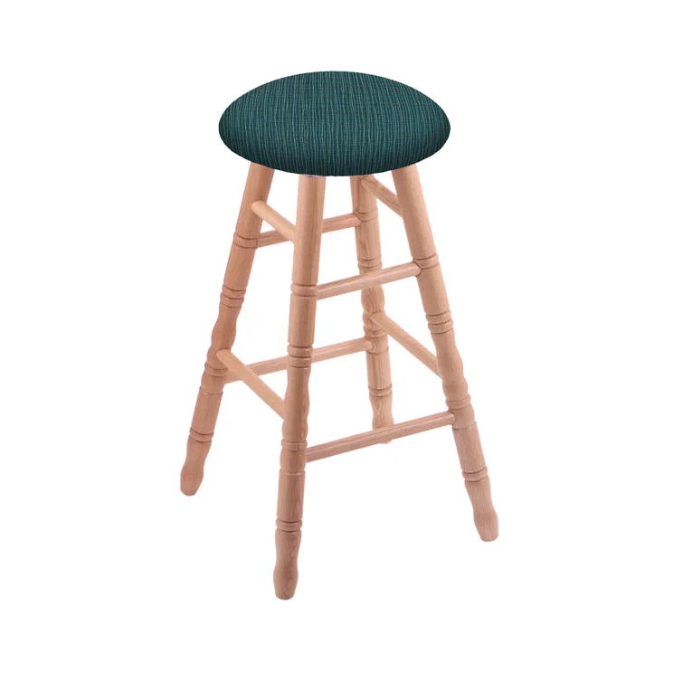 Wenden Commercial Grade Upholstered Swivel Backless Counter Stool