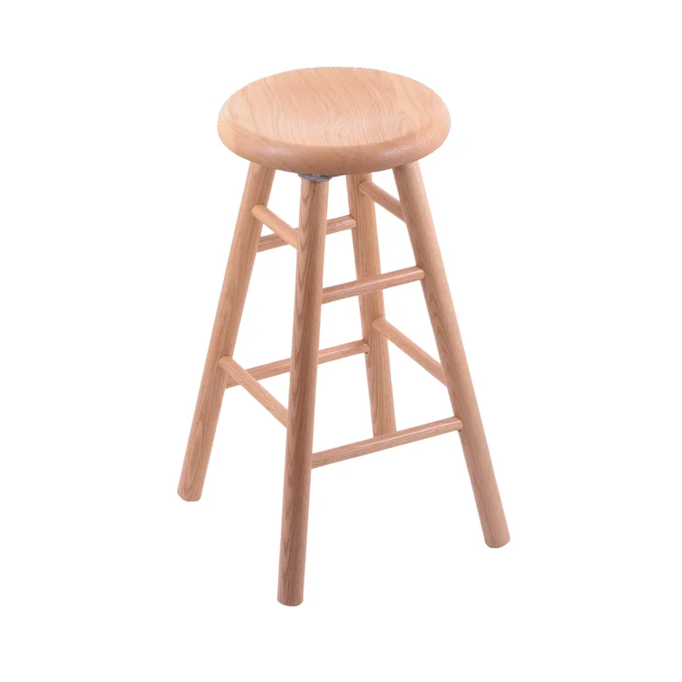 Wenden Commercial Grade Wood Swivel Backless Counter Stool