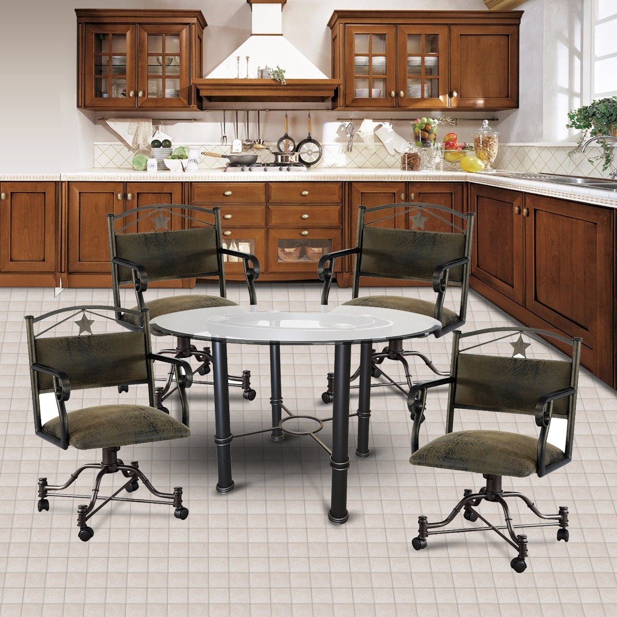 Callee Texas Swivel Tilt Caster Dinette Set