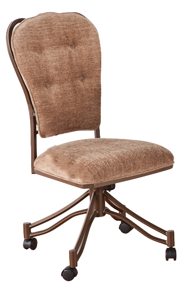 Callee Valencia Swivel Tilt Caster Armless Dining Chair